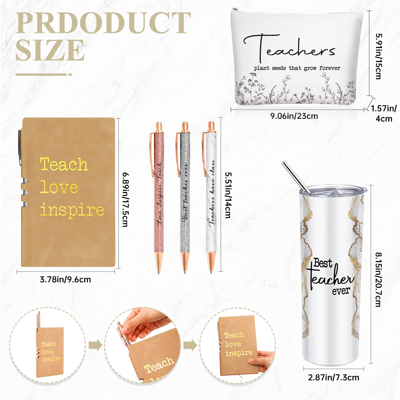 Snapklik.com : Domensi 6 Pcs Teacher Appreciation Gift Set For Women ...