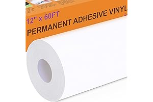 White Vinyl Wrap for Cars: 12" X 60FT Roll for Seamless Decals and Designs