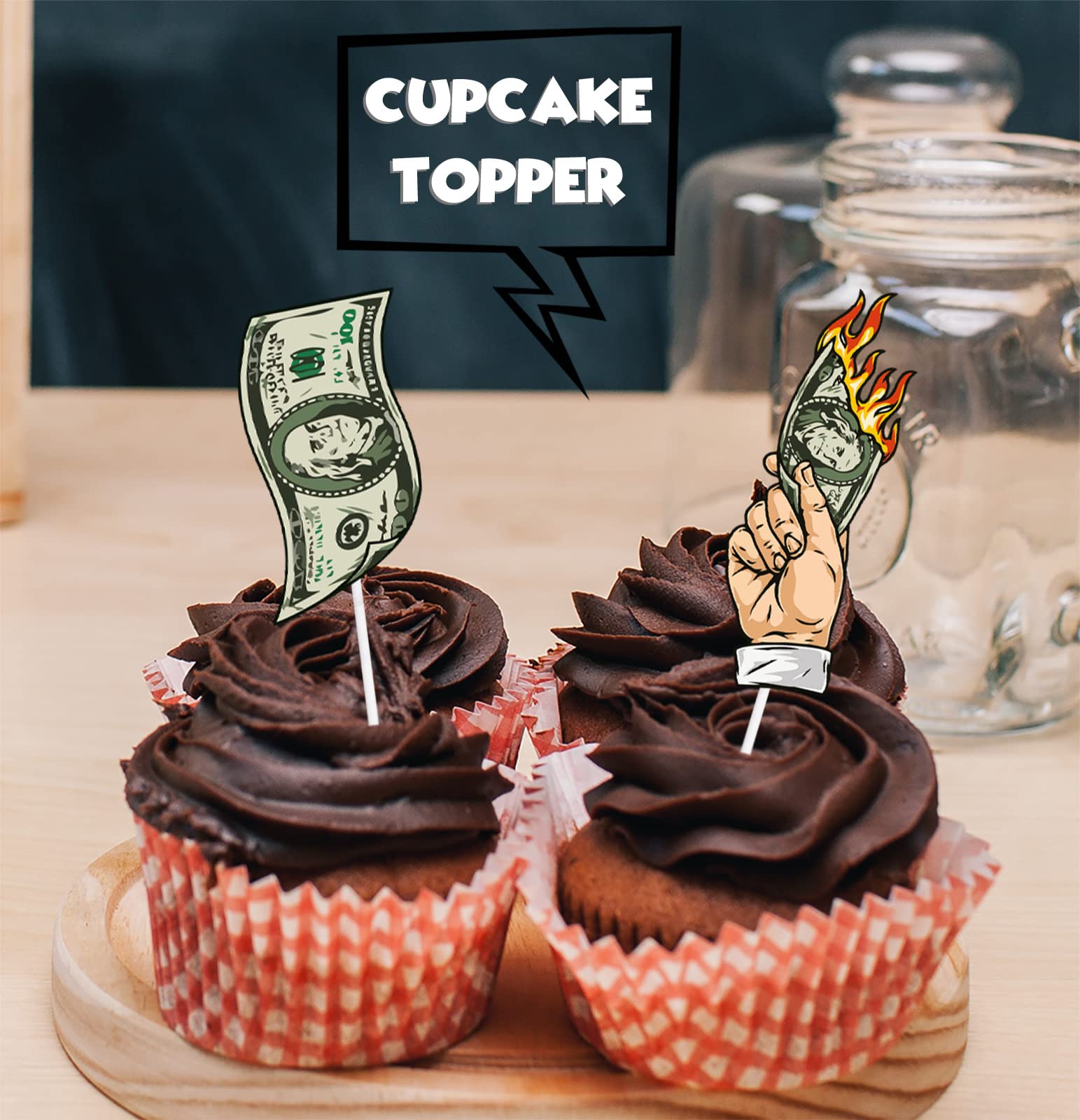 Decorazione Per Torta Commestibile Con Banconote Da 100 - Foto 2