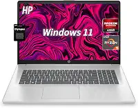 HP Laptop FHD de 17,3 polegadas | AMD Ryzen 5, RAM LPDDR5 de 8 GB | Armazenamento SSD PCIe NVMe de 512 GB, Tipo-C/A, HDMI, câmera de privacidade, Bluetooth, Wi-Fi 6, Windows 11 Home, bateria de longa
