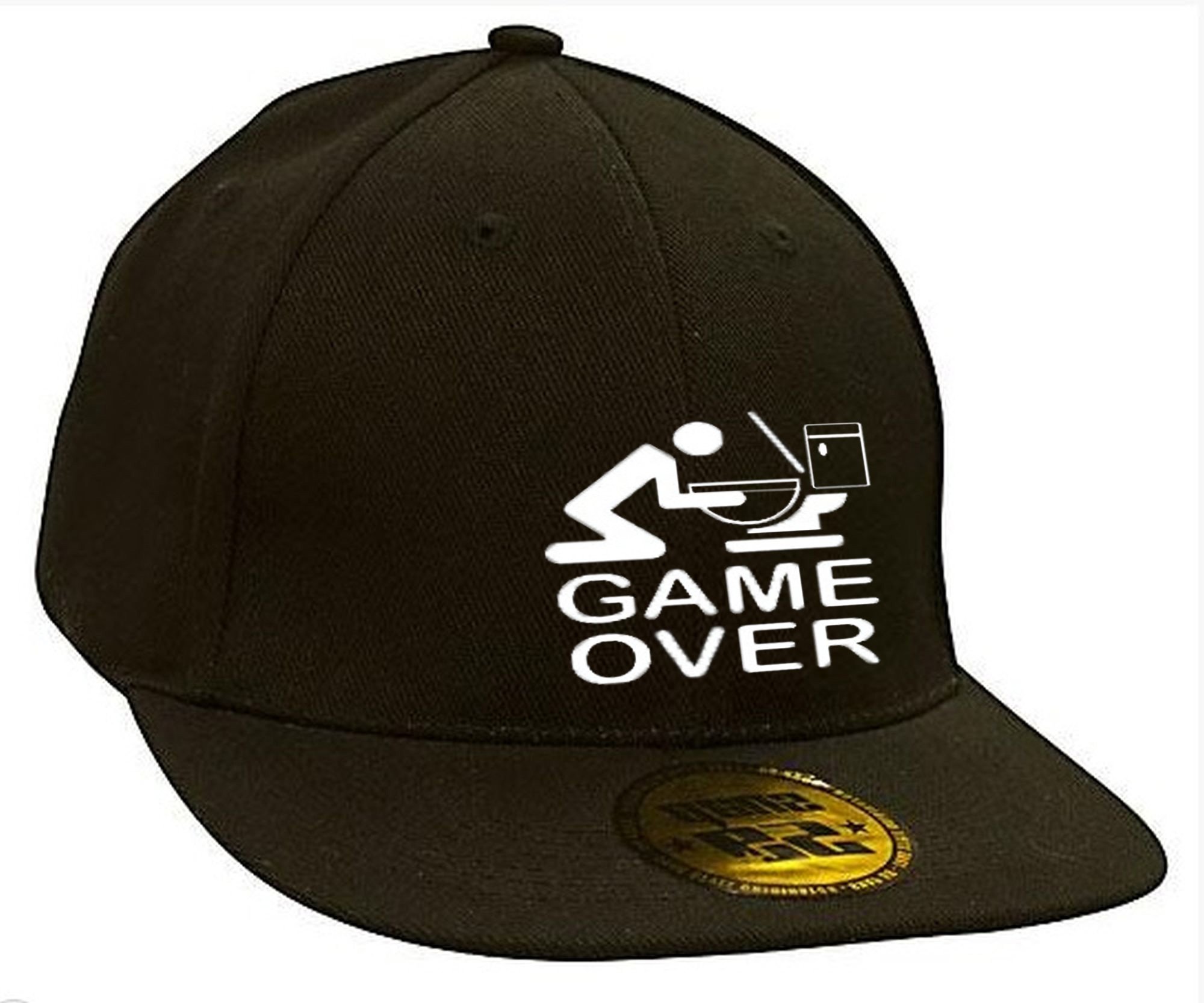 Morefaz Men's Game Over New Snapback Cap Restroom Baseball Unisex Wo Flexfit Trucker Hat Caps (Game Over)