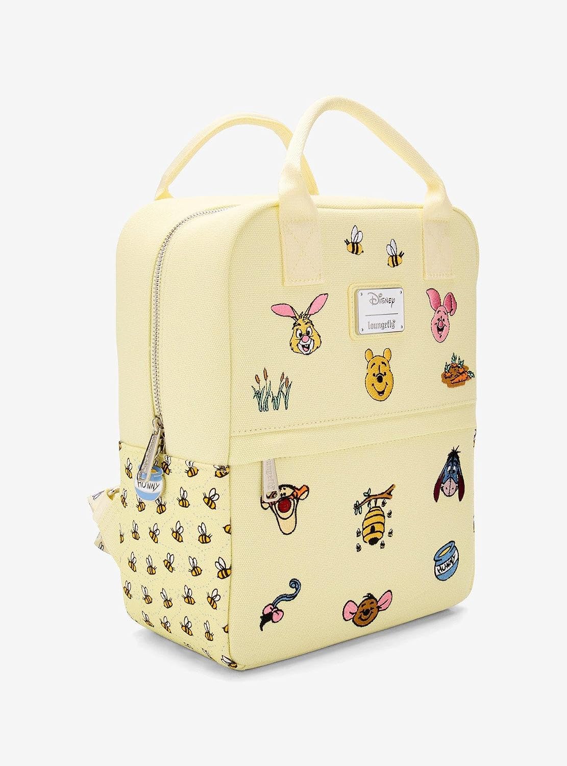 Loungefly Disney Winnie the Pooh Embroidered Characters Canvas Mini Backpack - BoxLunch Exclusive BLACK NONE