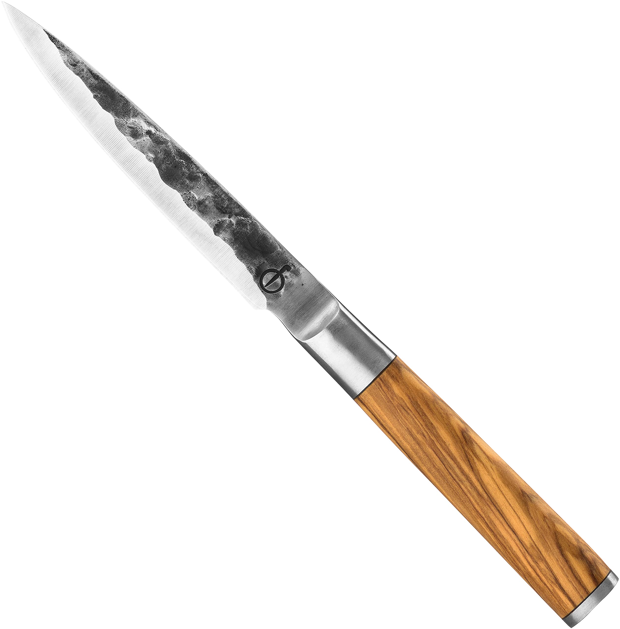 Forged Olive Universalmesser 12cm, handgefertigt, in Holzkiste