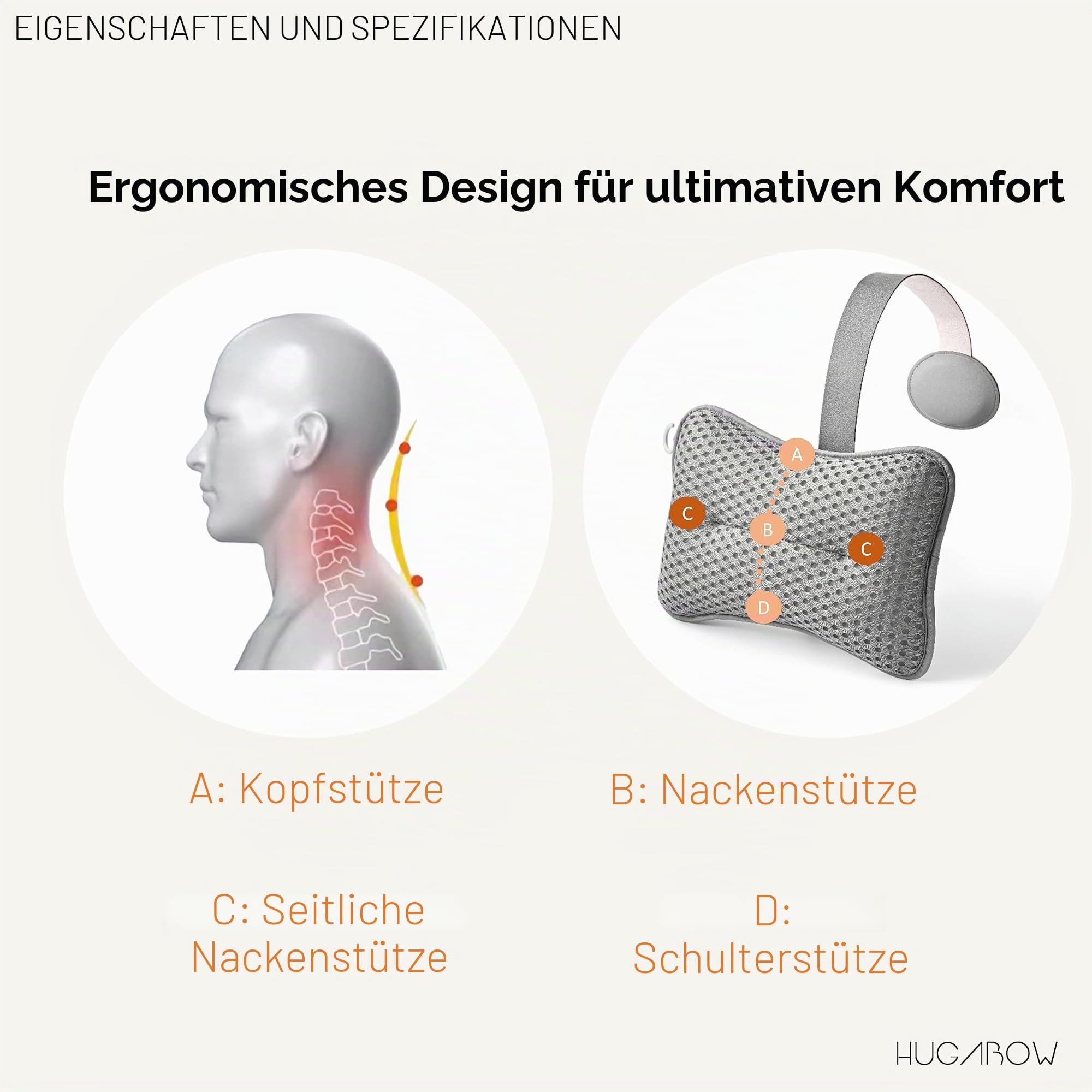 Großes Kissen für Whirlpool (grau), Spa und Chaiselongue – Universal-Kopfstütze und Nackenstützkissen, höhenverstellbar mit langem Gurt, einfaches Trocknen mit Haken, 2 Stück