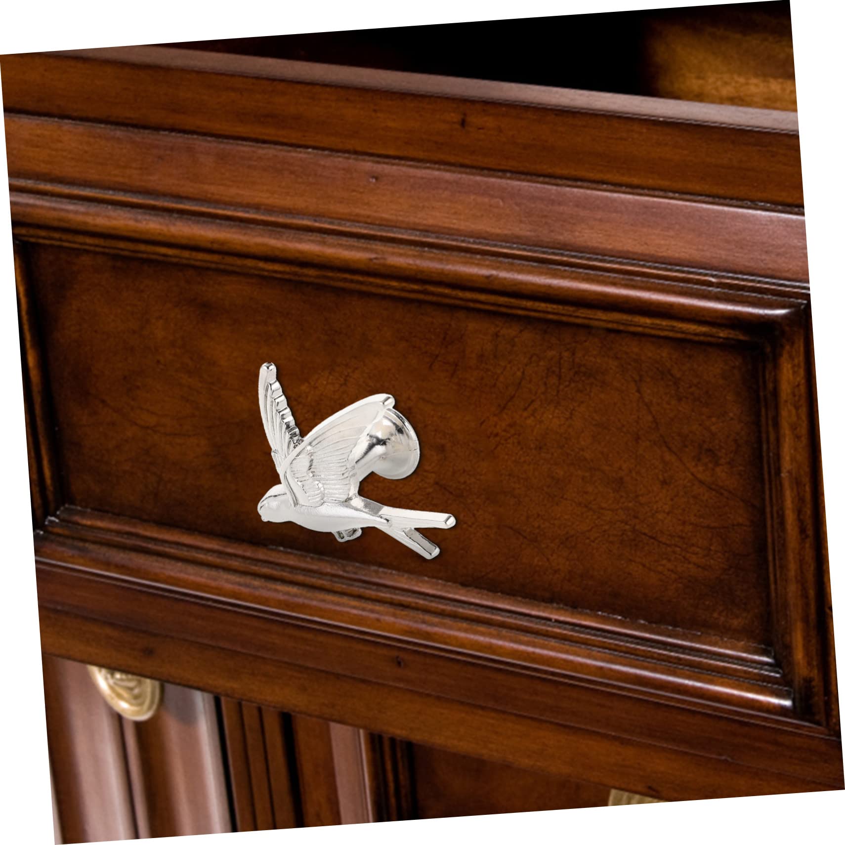 WOONEKY 5 Set Di Pomelli Per Porte in Stile Maniglie Per Cassetti in Metallo Pomelli Decorativi Per Armadi E Cassettiere Maniglia Per Mobili A Forma Di 2 Pezzi * 5