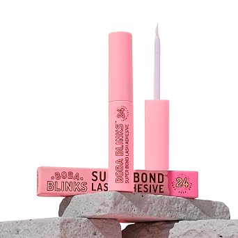 Super Bond Lash Adhesive - Clear Drying, No Mess, Odorless, Waterproof, Formaldehyde and Latex Free, 24 Hour Strong Hold Eyelash Glue | Easy Application Thin Tip Brush 0.17 Fl Oz