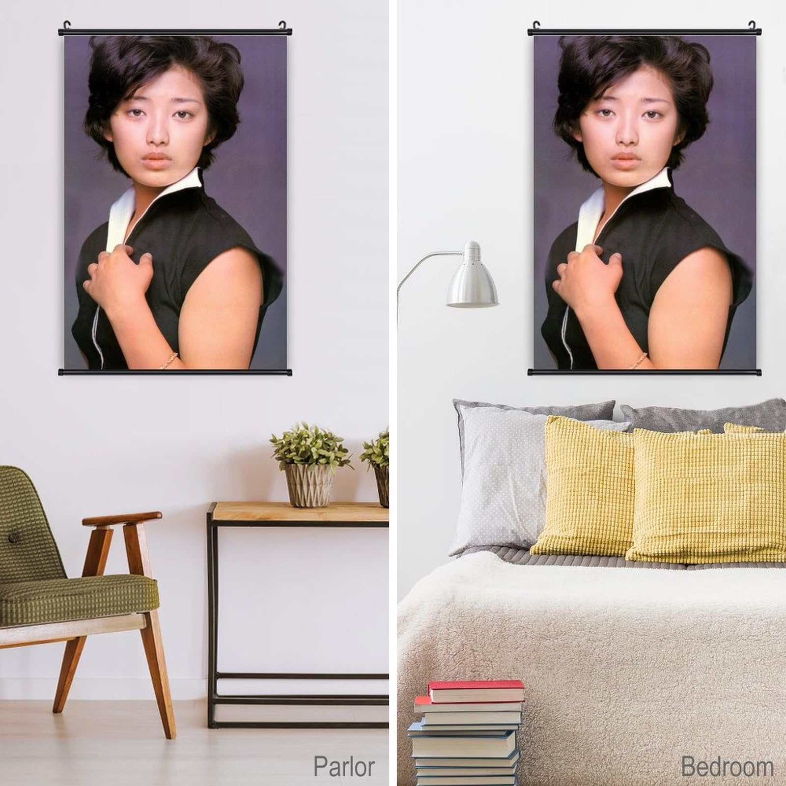 Amazon.co.jp: 山口百恵ポスター 掛け画 キャンバス タペストリー 壁