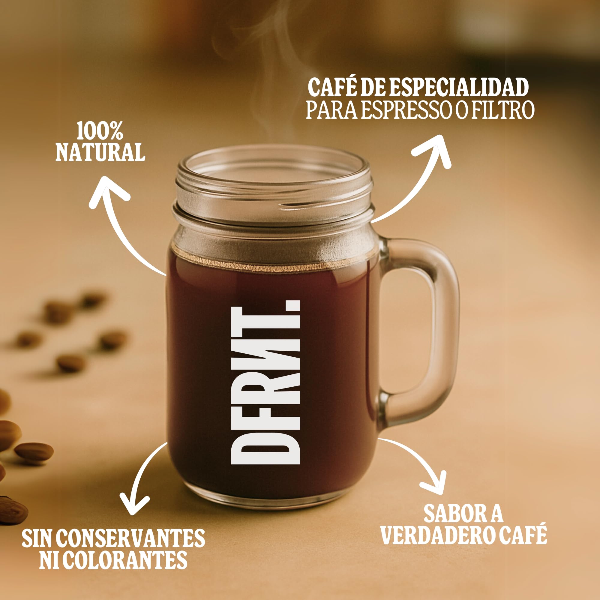 DFRNT. Etiopía Heirloom 2Kg – Café de Especialidad en Grano (86 Puntos SCA) – Specialty Coffee 100% Arábica – Notas Cítricos, Limón y Chocolate – Ideal para Espresso – Tueste Reciente en España