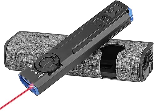 Miniatura 10 de IMALENT Linterna plana GR35 EDC con luz verde, combo de LED UV y blanco, 2800 lúmenes tipo C, luces de bolsillo portátiles recargables perfectas Luz