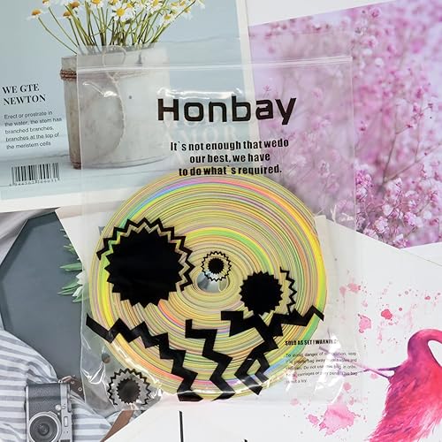 Miniatura 7 de Honbay Cinta de satén colorida de doble cara de 50 yardas, cinta de poliéster con estampado de arco iris degradado para ropa de bricolaje,