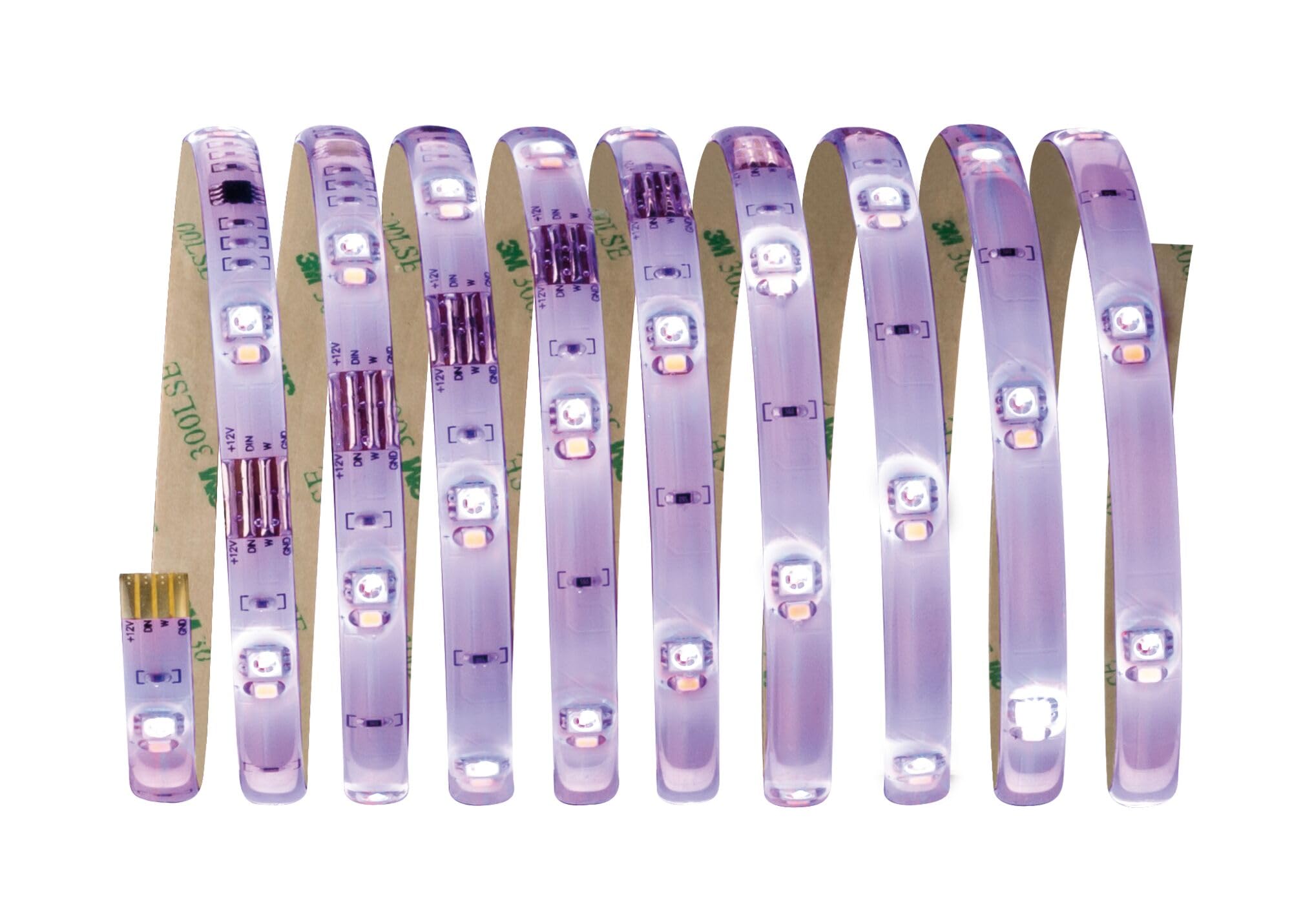 Paulmann 70696 Digital LED Strip zestaw RGBW 3 m LED Strip 11,8W pasek św. z funkcją zmiany barwy taśma św. z pilotem