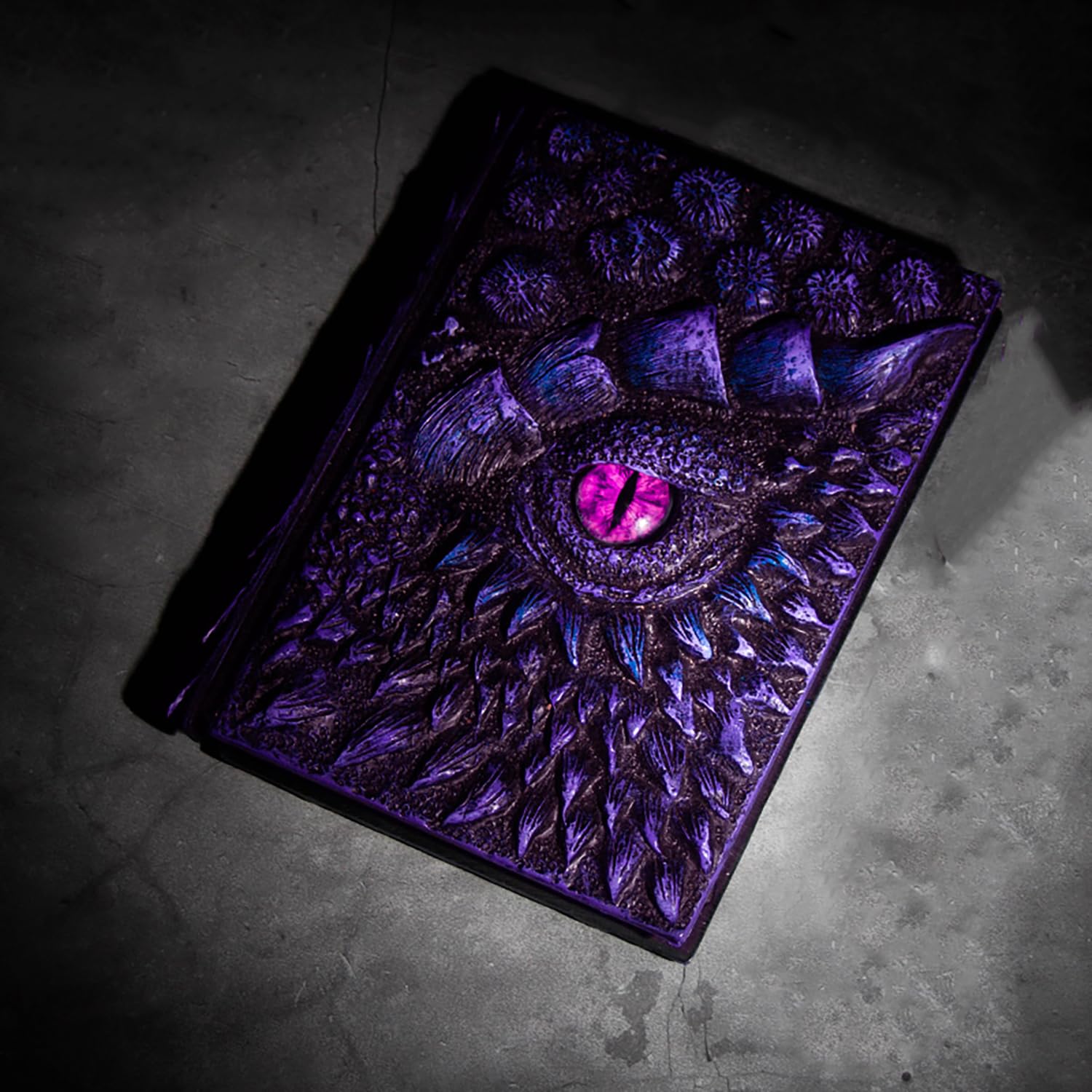 3D-Notizbuch mit Drachenaugen-Prägung, Kunstharz-Gravur, DND-Notizbuch für Drachenliebhaber, 100 Blatt, blanko, Hardcover, Reise-Notizblock zum Schreiben, Skizzenbuch, Halloween-Geschenksammlung,