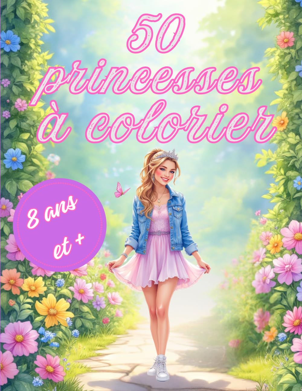50 princesses à colorier: 50 illustrations de princesses modernes et détaillées pour enfants dès 8 ans, adolescents et adultes – Un voyage entre ... et imaginaire (coloriages Lounarya)