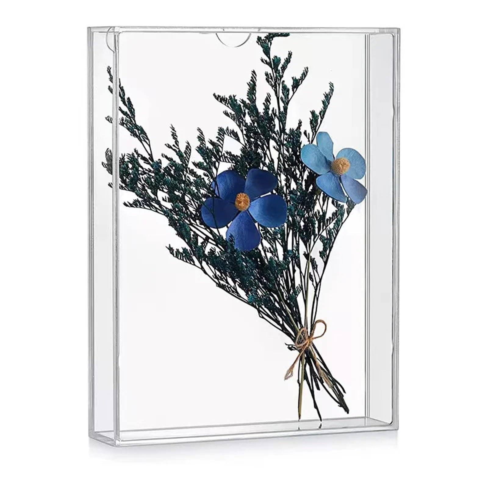 2PCS Shadow Box Frame Photo Picture DIY Tabletop Display Case All Clear Memory For Dried Flowers Birthday Wedding for Tabletop and Wall