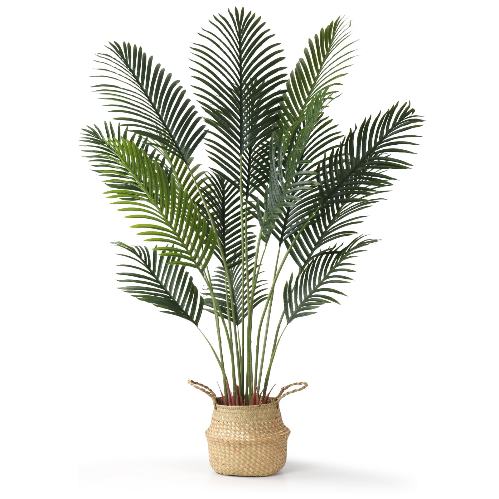 MIHUAGE Palma Areca artificiale, 160 cm, albero realistico per decorazione domestica, Ramadan e decorazione moderna per la casa, per interni ed esterni e ufficio, regalo perfetto per l'inaugurazione