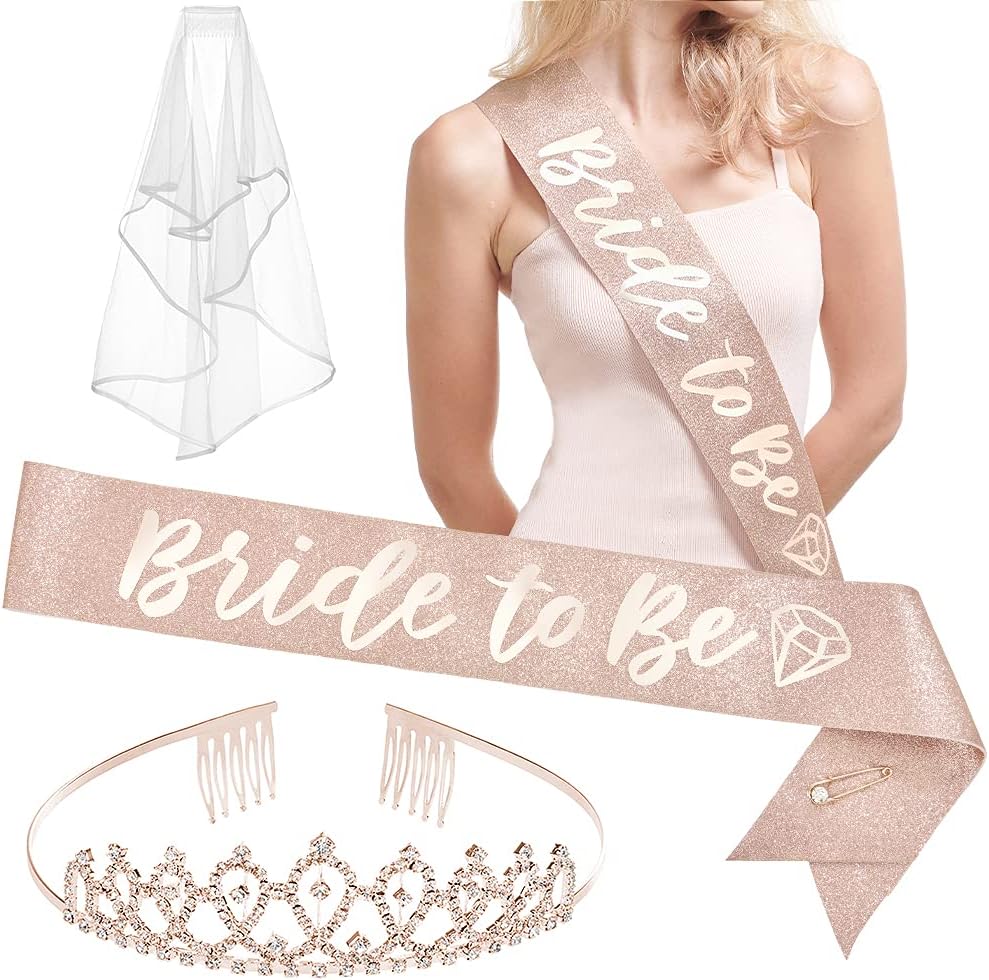 Buy xo, Fetti Bachelorette Party Decorations Rose Gold Glitter Kit