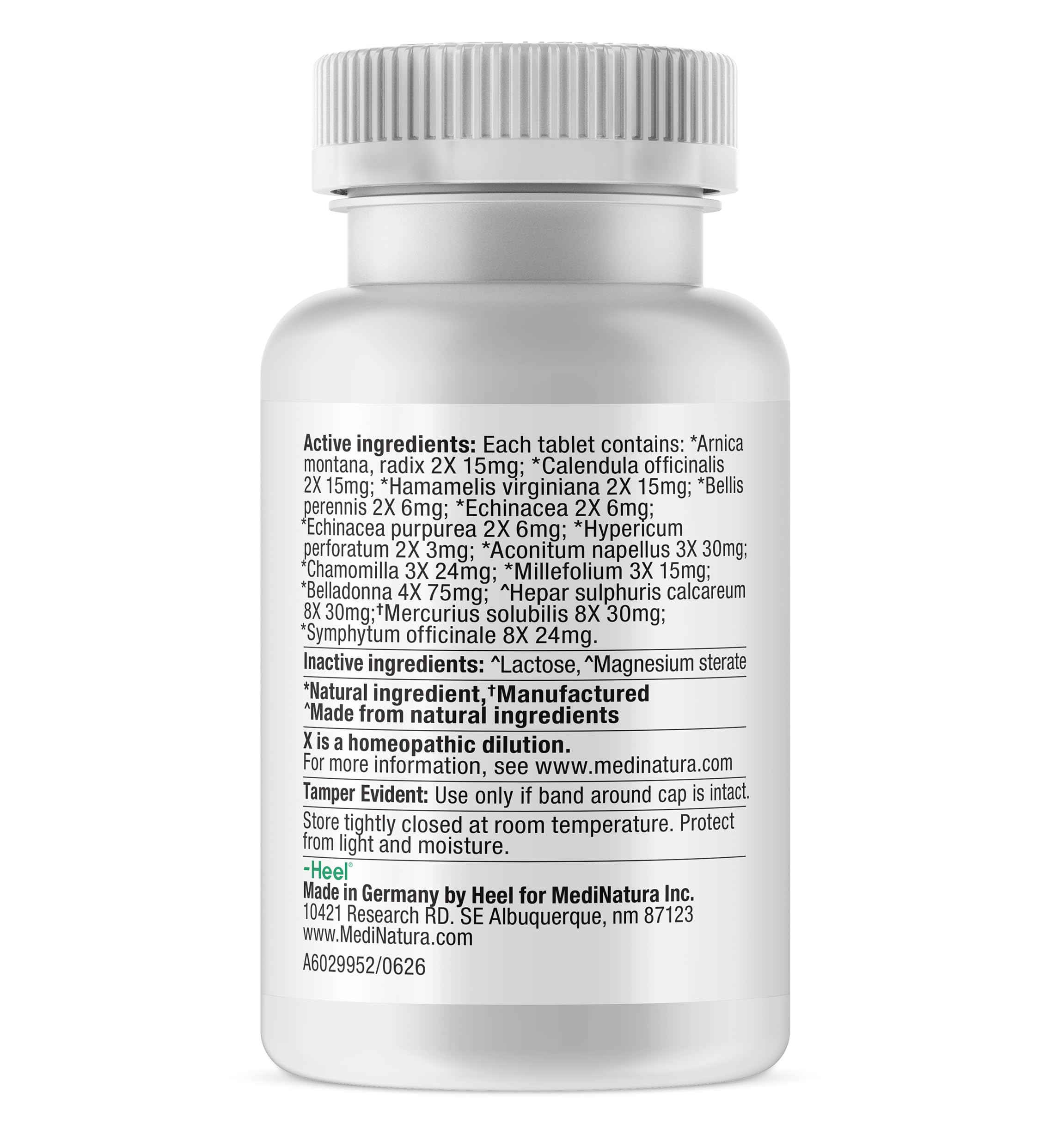 MediNatura Traumeel Arnica +13 Active Ingredients, 100 Tablets — Amazon image 3