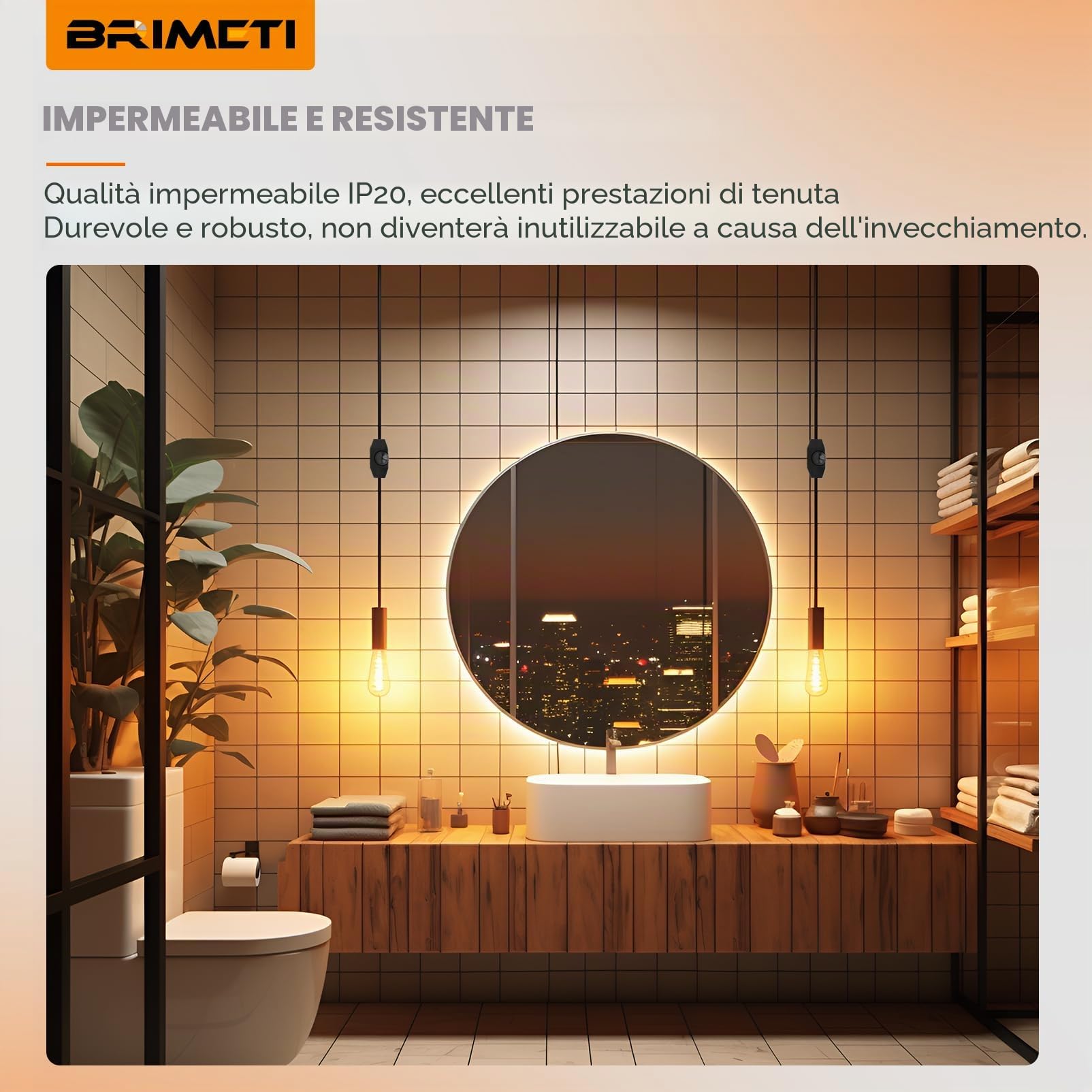 Regolatore Dimmer 2M LED Interruttore Dimmerabile All'infinito 220-240V, 100W Max Interruttori Dimmer per Lampade a LED Rotativo Con Cavo e Spina, per Lampadina Dimmerabile (Nero)