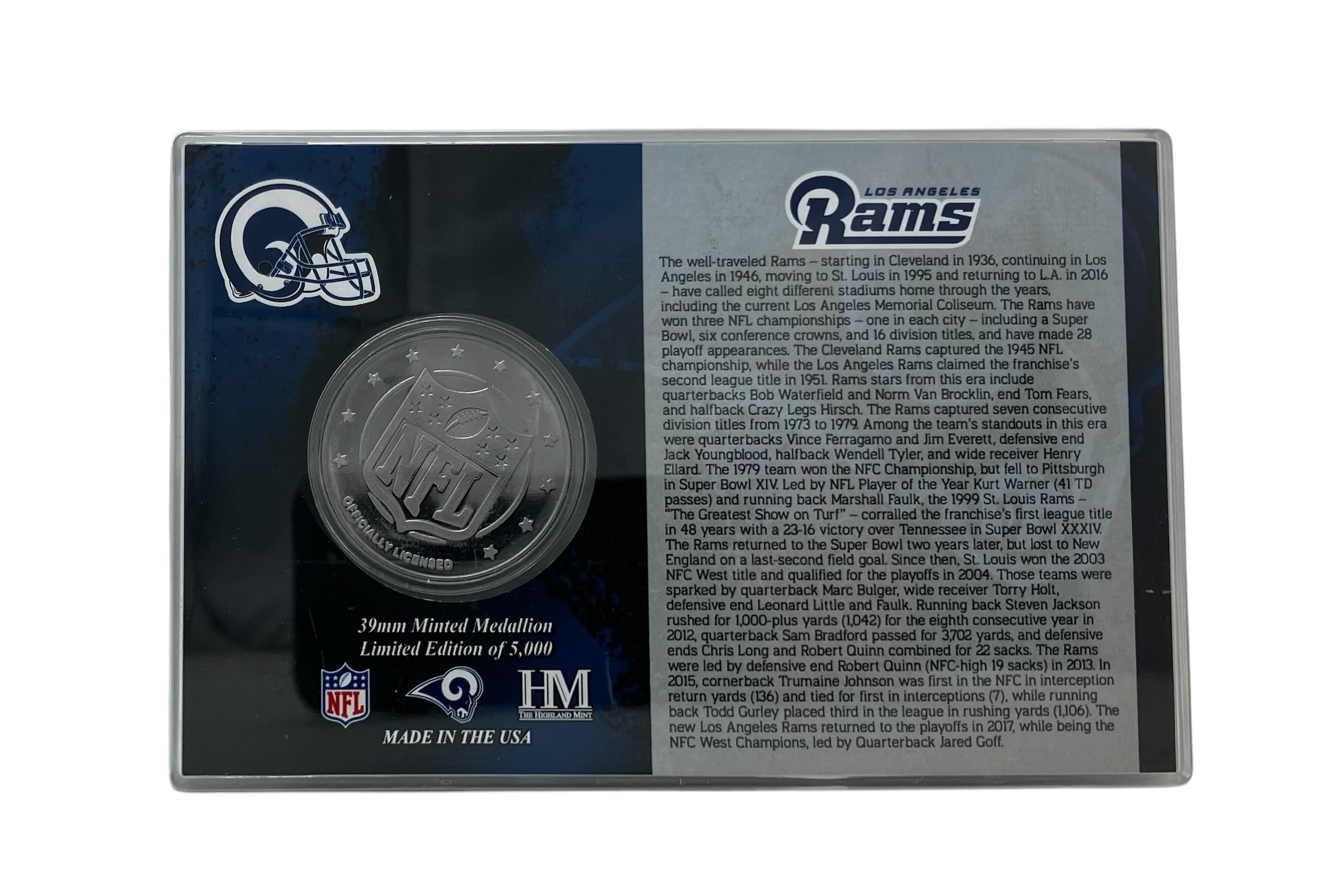 Highland Mint NFL Los Angeles Rams 4
