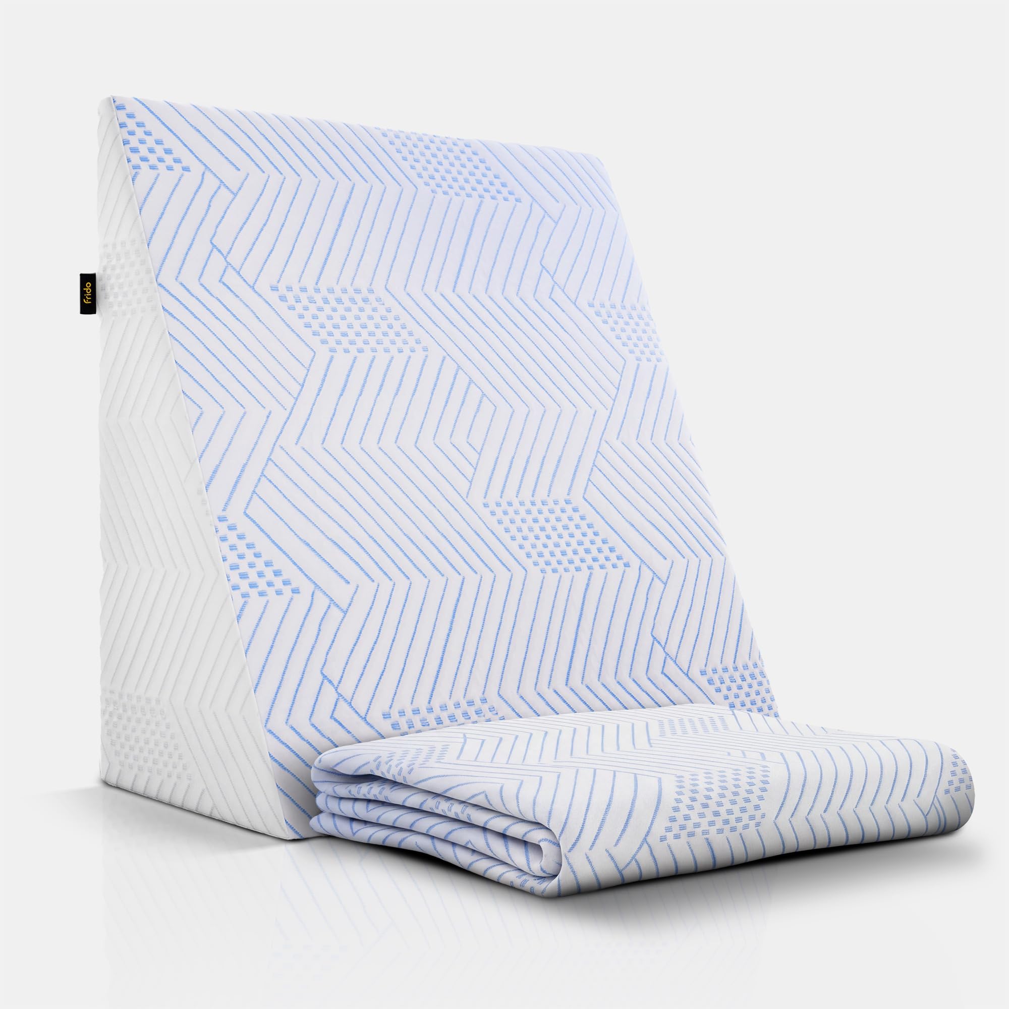 Frido Wedge Plus Cushion Cover | Ultrasoft, Breathable & Cool Pillow Cover | Aesthetic Pillow Cover for Home | Durable & Machine Washable | Cooling Cover