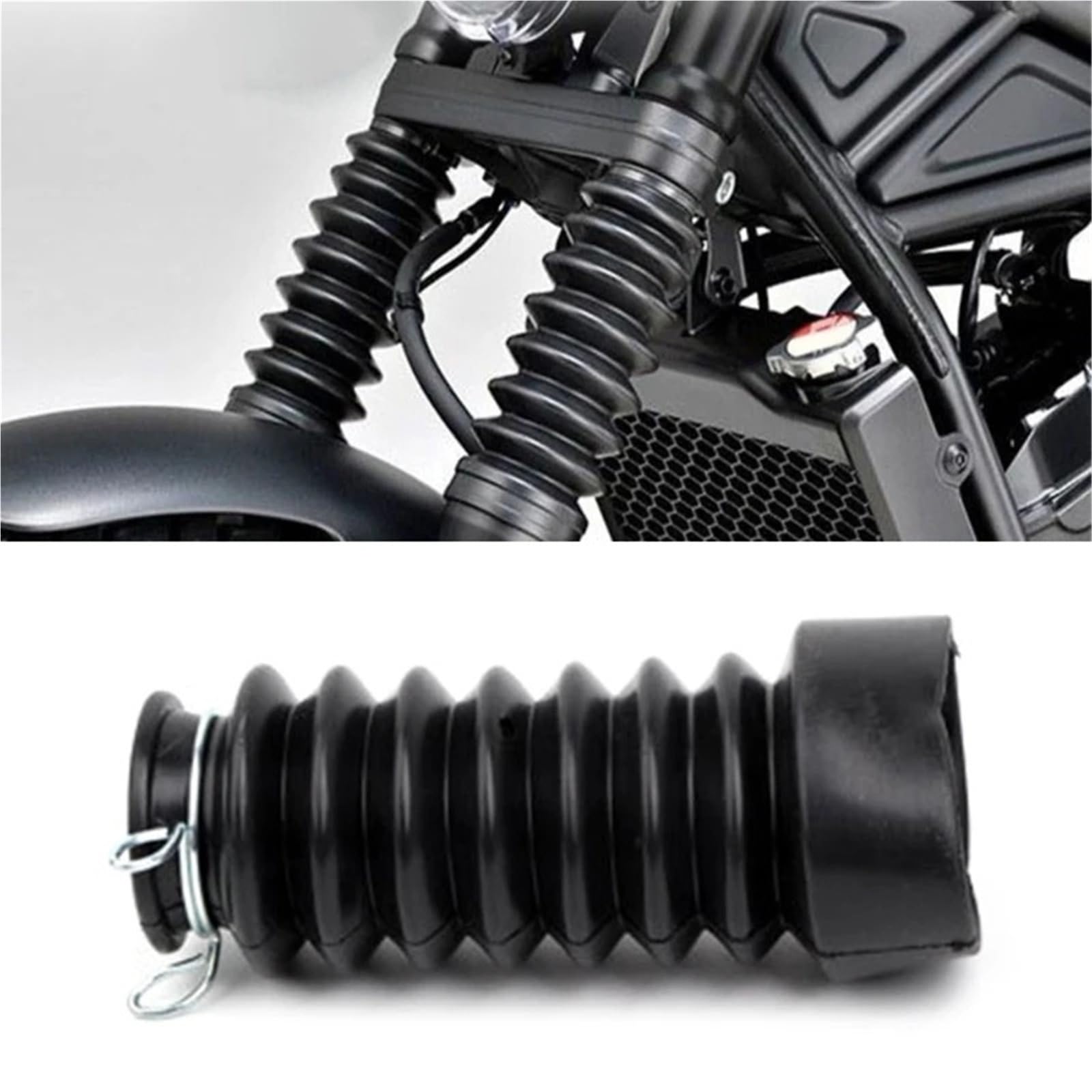 Buty przeciwpyłowe na widelec motocykla 1 para ochraniaczy przedniego widelca Osłona przeciwpyłowa Ochraniacze Gator Boots