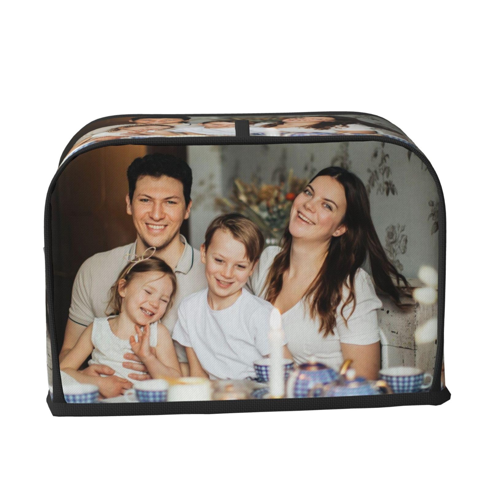 Custom Toaster Cover Personalized Waterproof Appliance Cover with Pocket Dustproof Oxford Fabric Machine Protector Fits Standard 2 Slice Toasters for Home Kitchen