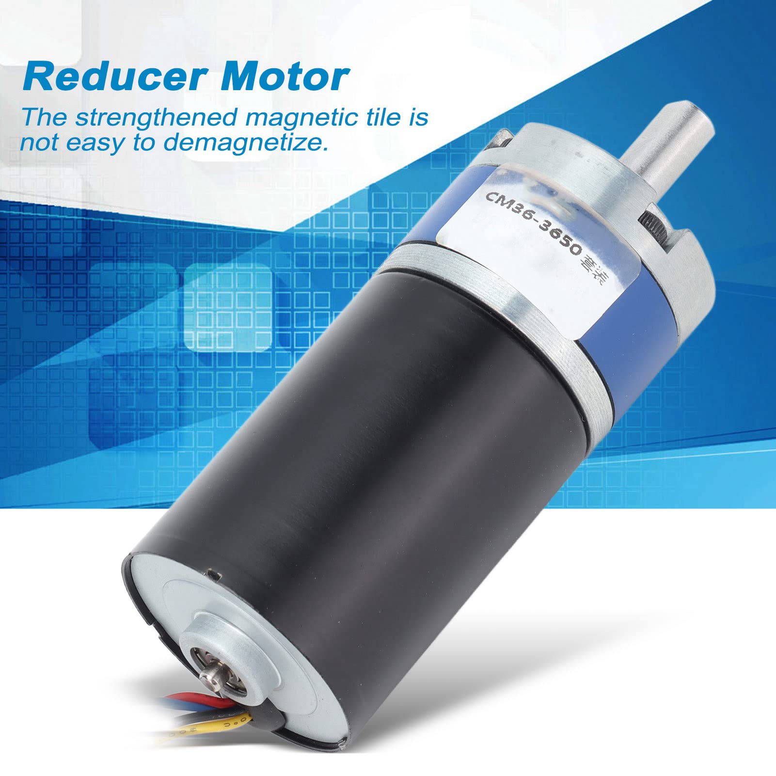 Motor de Engranaje de Reducción de Velocidad Eléctrico, Eje D sin Escobillas, DC12V, Conjunto para Productos Digitales, Equipos Médicos (60RPM)