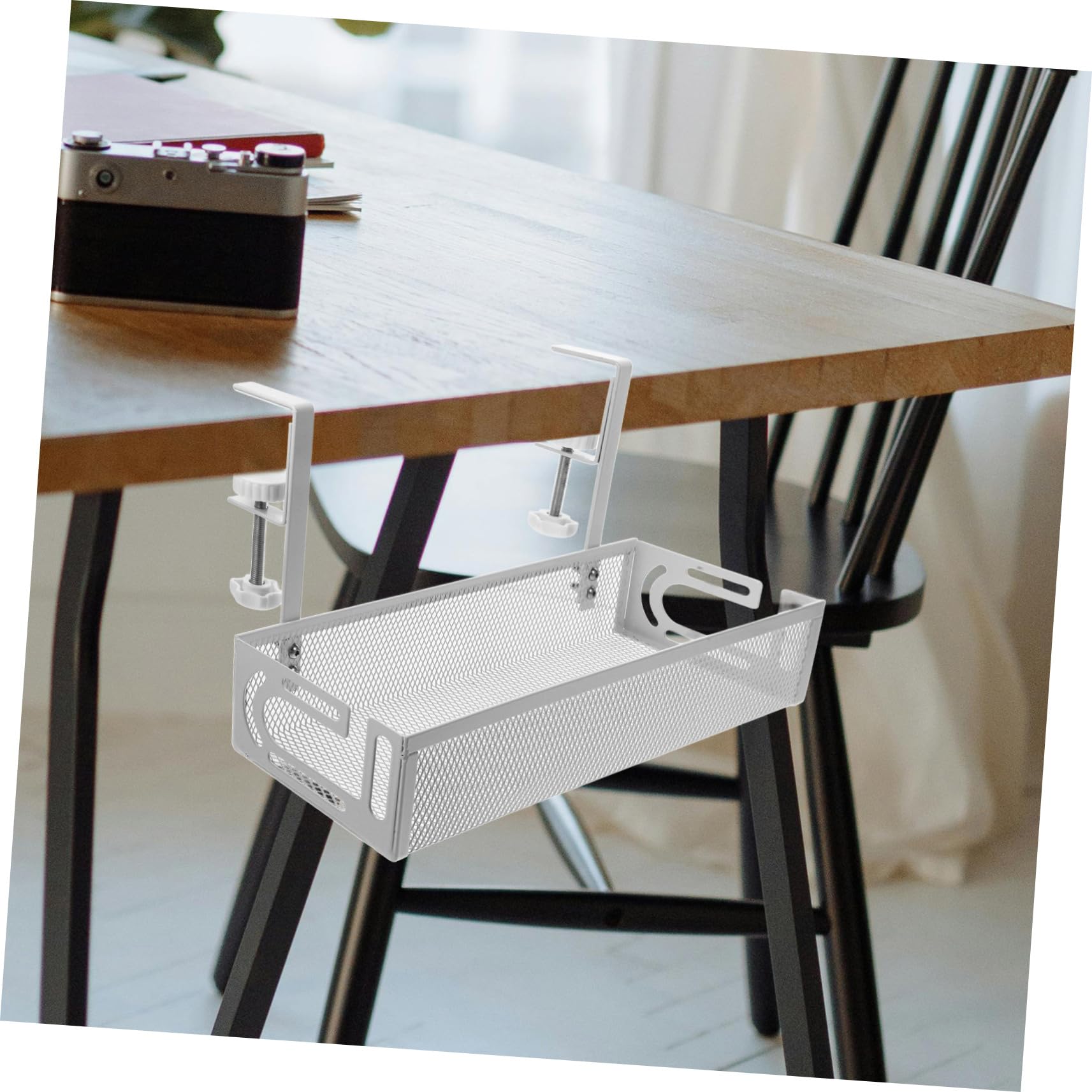 Organizzatore Cavi Sotto Scrivania Supporto Compatto Per Gestione Cavi Design Semplice e Pratico Facile Installazione Resistente e Leggero Per Casa e Ufficio