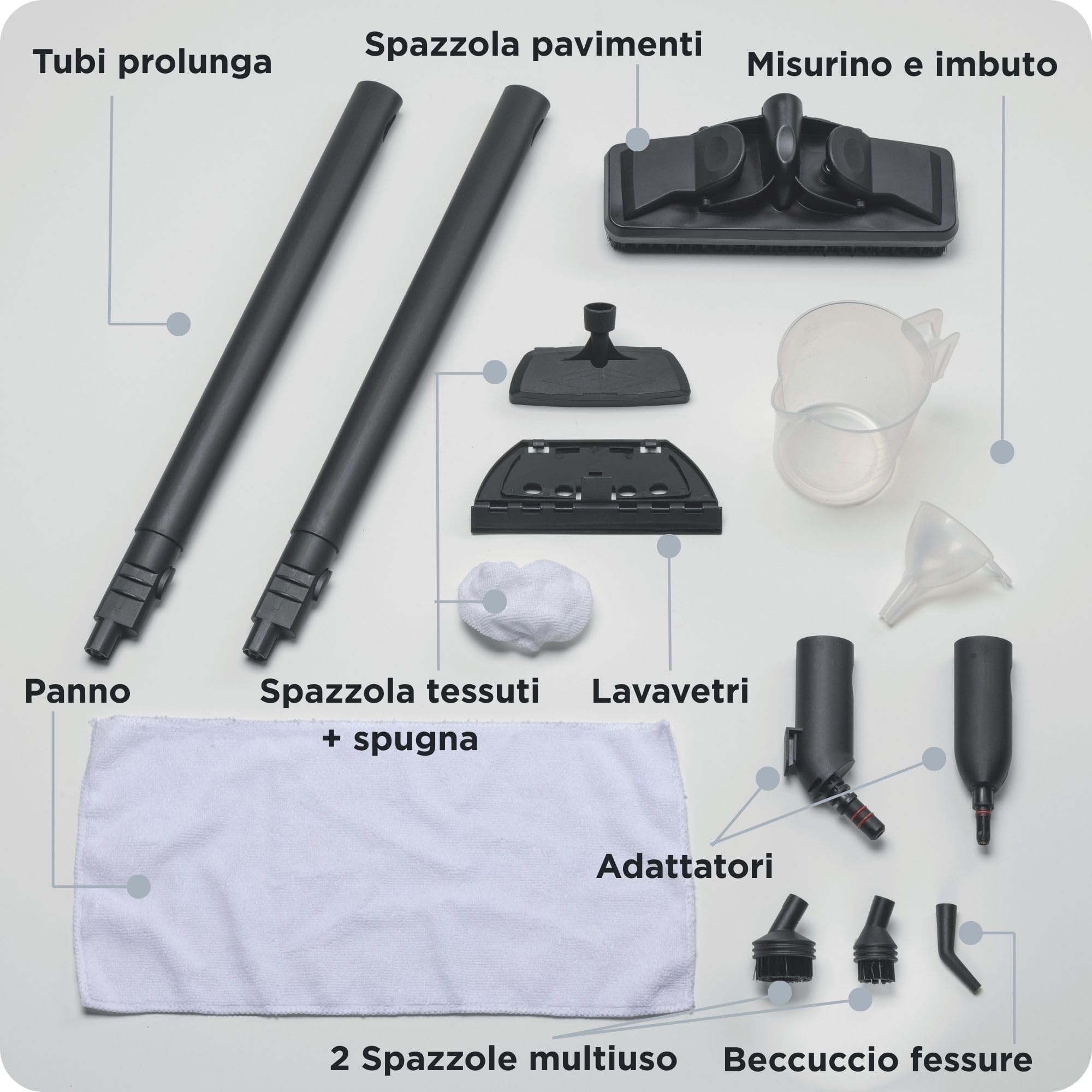 Kifutott - Ariete 4146 XVapor Deluxe gőztisztító, fehér-türkiz