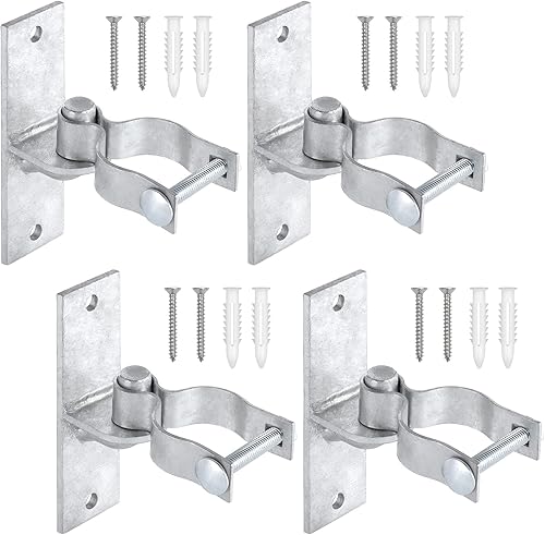 Bisagra de puerta de montaje en pared resistente  Bisagra de puerta de tubería, paquete de 2 bisagras de puerta de enlace de cadena, poste de enlace