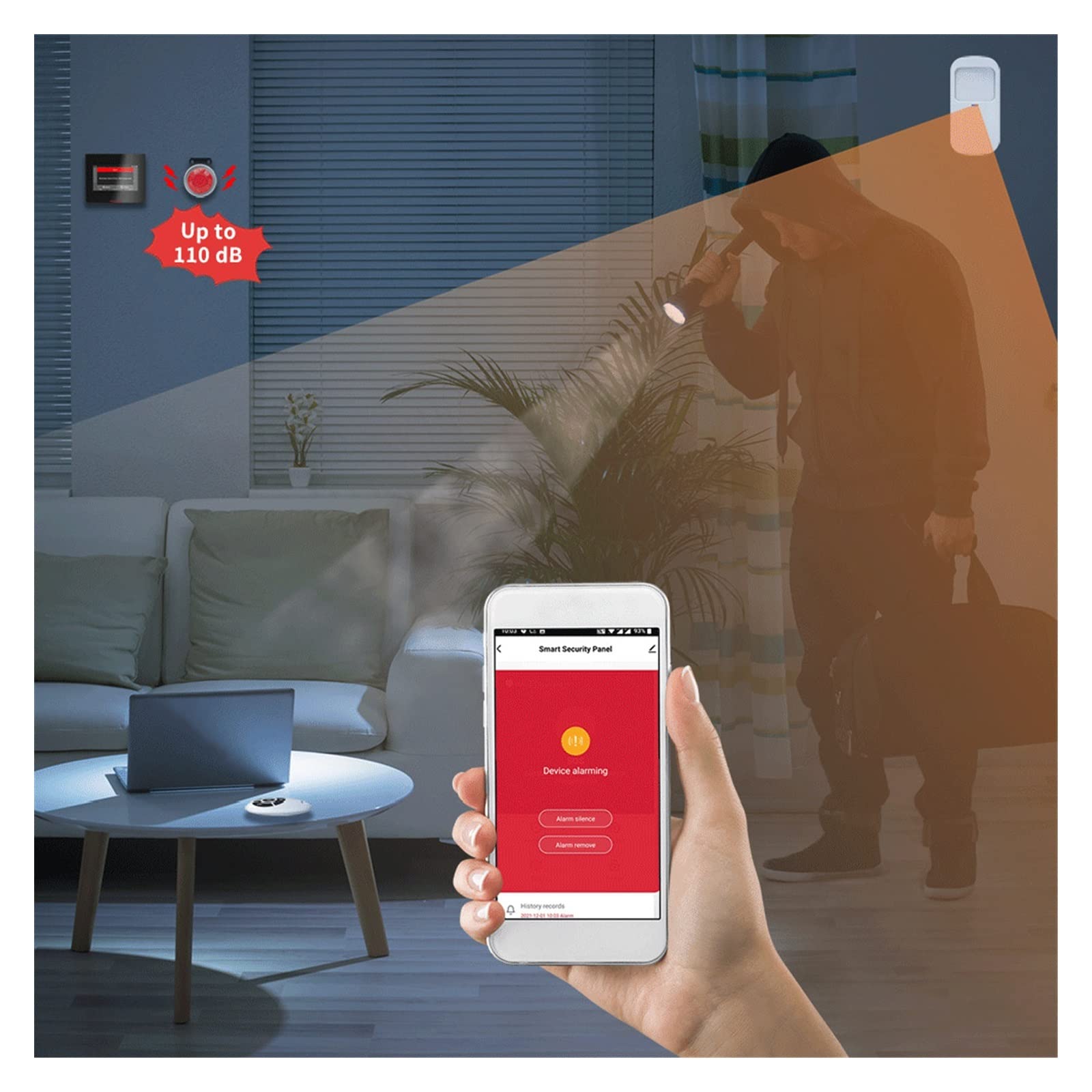 Bezprzewodowy System Alarmowy, Tuya Smart Wi -Fi Touch GM System bezpieczeństwa Host Host bezprzewodowy alarm alarmowy panel sterowania alarmowego dla domu