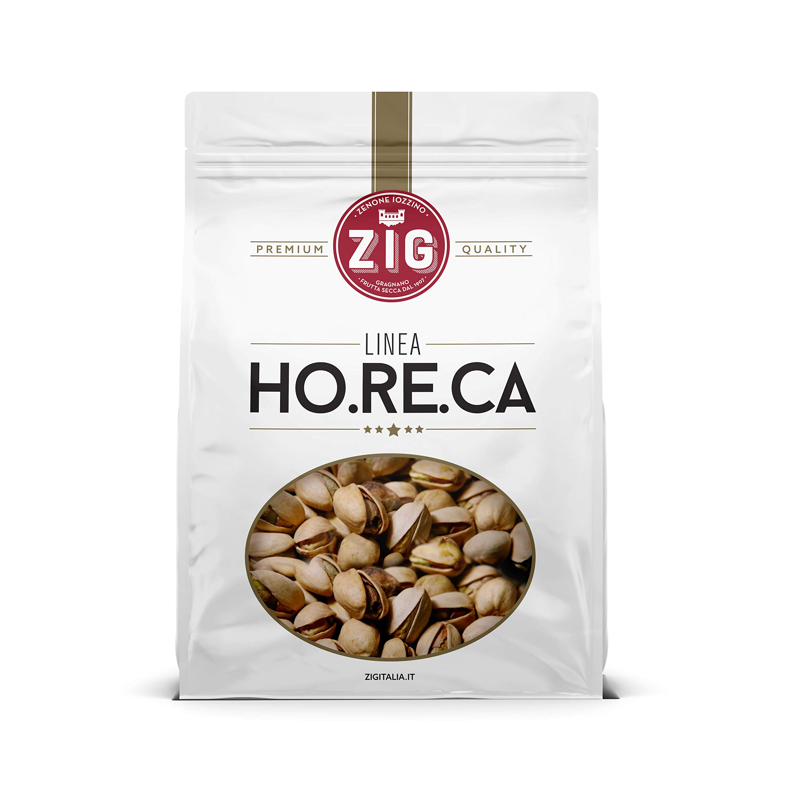 ZIG - HORECA - Pistacchi in guscio tostati e salati calibro Jumbo USA California 1Kg