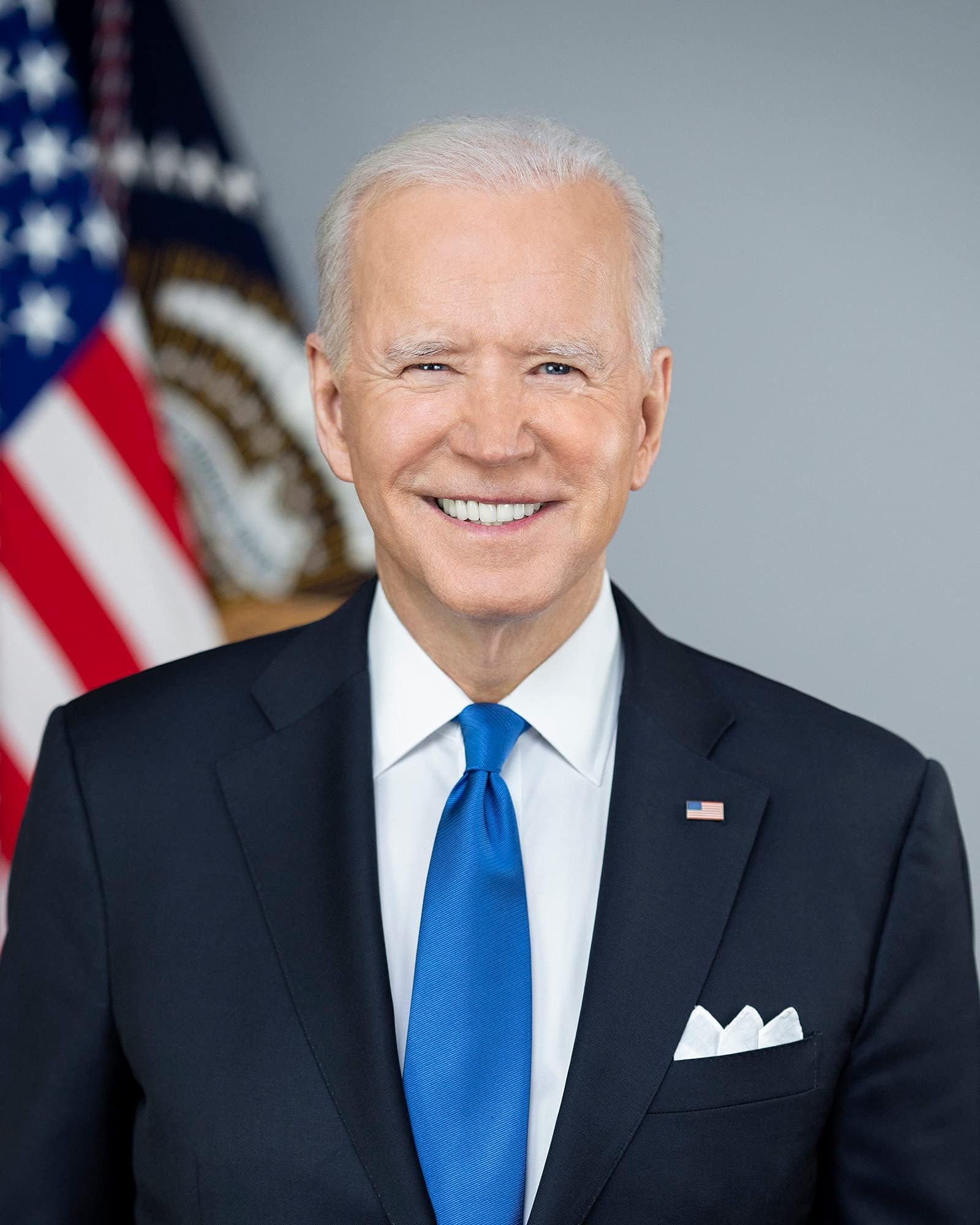 Official Portrait of President Joseph Biden Photograph - Historical Artwork from 2021 - (5" x 7") - Semi-Gloss