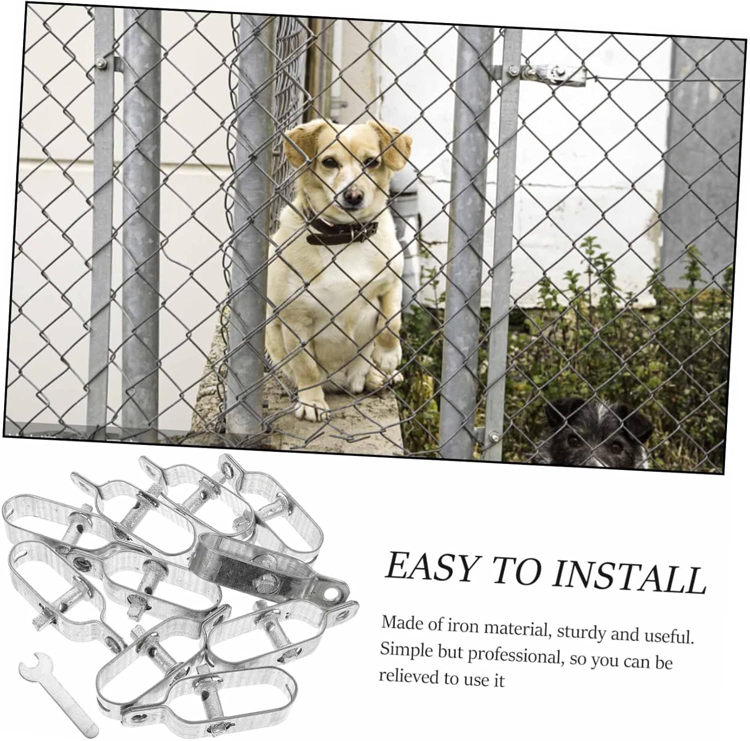 10pcs Multi use Made Steel Wire Tensioners Heavy Duty Cable Tighteners Farm Fence Garden Fence Sun Shade Sail
