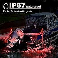 Vista 4 de Luces de guía de remolque de barco, IP67, impermeable, guía de remolque de barco, luz de poste para guía en poste sellado, sumergible, señal