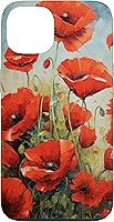 Vista 7 de Funda para iPhone 16 Red Poppies Flowers In A Field