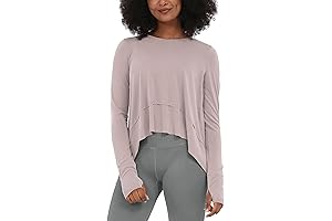 Long Sleeve Thumb Hole Shirts Womens