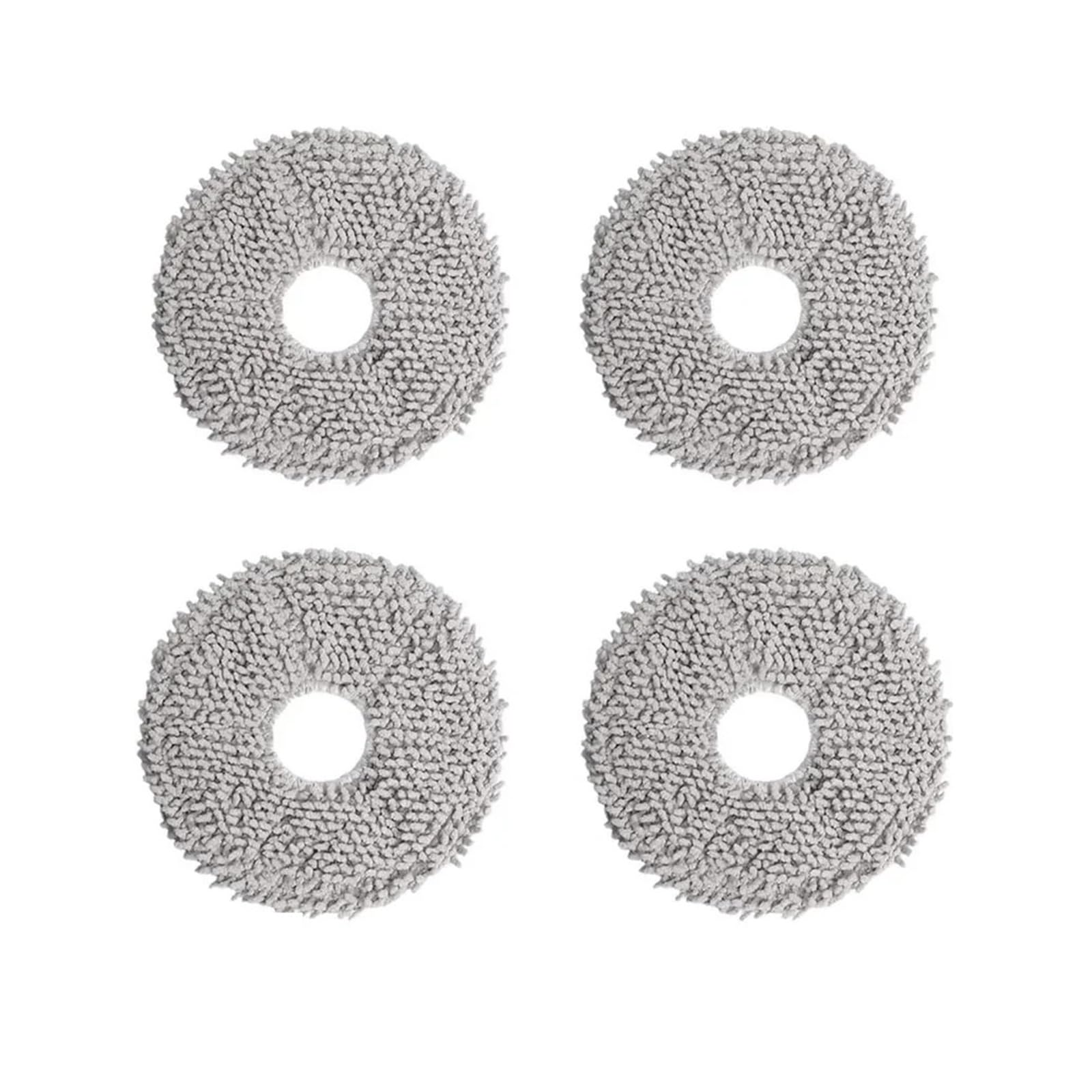 VIXWDRUTY Compatible For Mijia，Compatible For Omni，1S B101CN B116 C102CN X10+X20+X20 Plus X20 Max S10+S10 Plus S20 Plus Robot Vacuum Mop Cloth Part(4pcs)