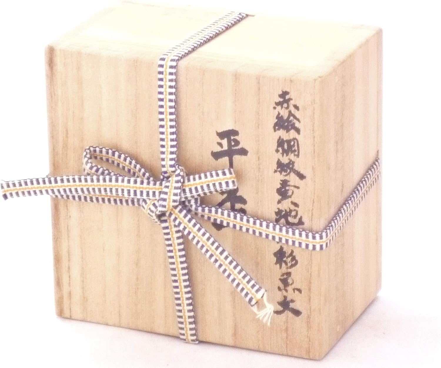 百華園 Kutani "Decorative Glass" Red Drawing Fine Pattern Pattern Yellow Red