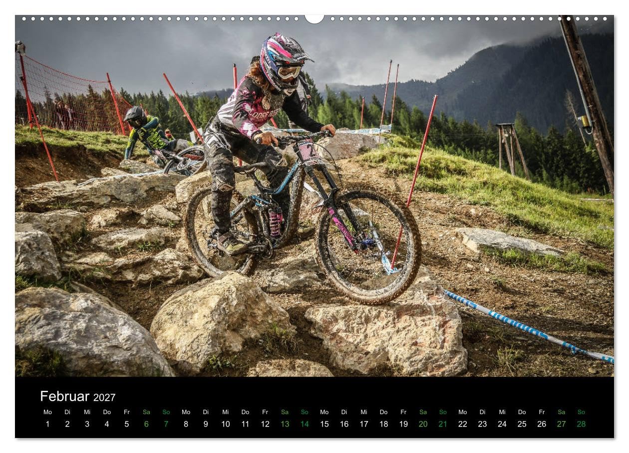CALVENDO - Downhill Racing 2027 (Wandkalender 2027 DIN A2 quer), Monatskalender: farbig, actionreich, spannend, querformat
