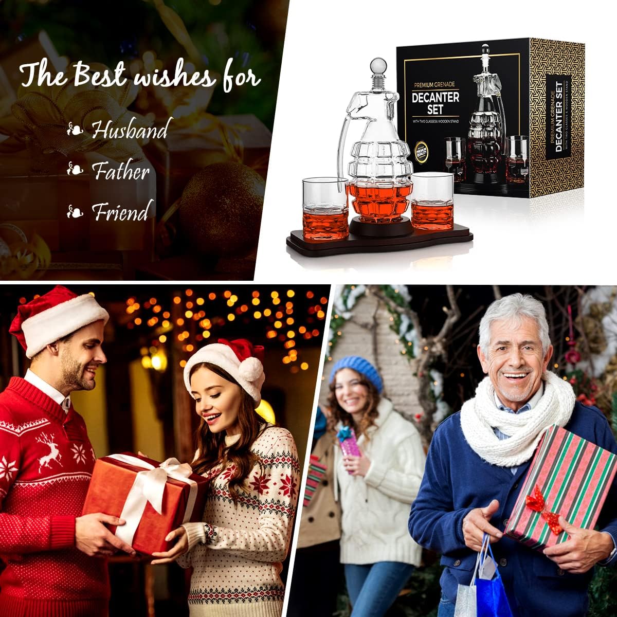 Grenade Whisky Decanter with 2 Whisky Glasses Set 22 71Ha0WIX0QL. AC SL1200