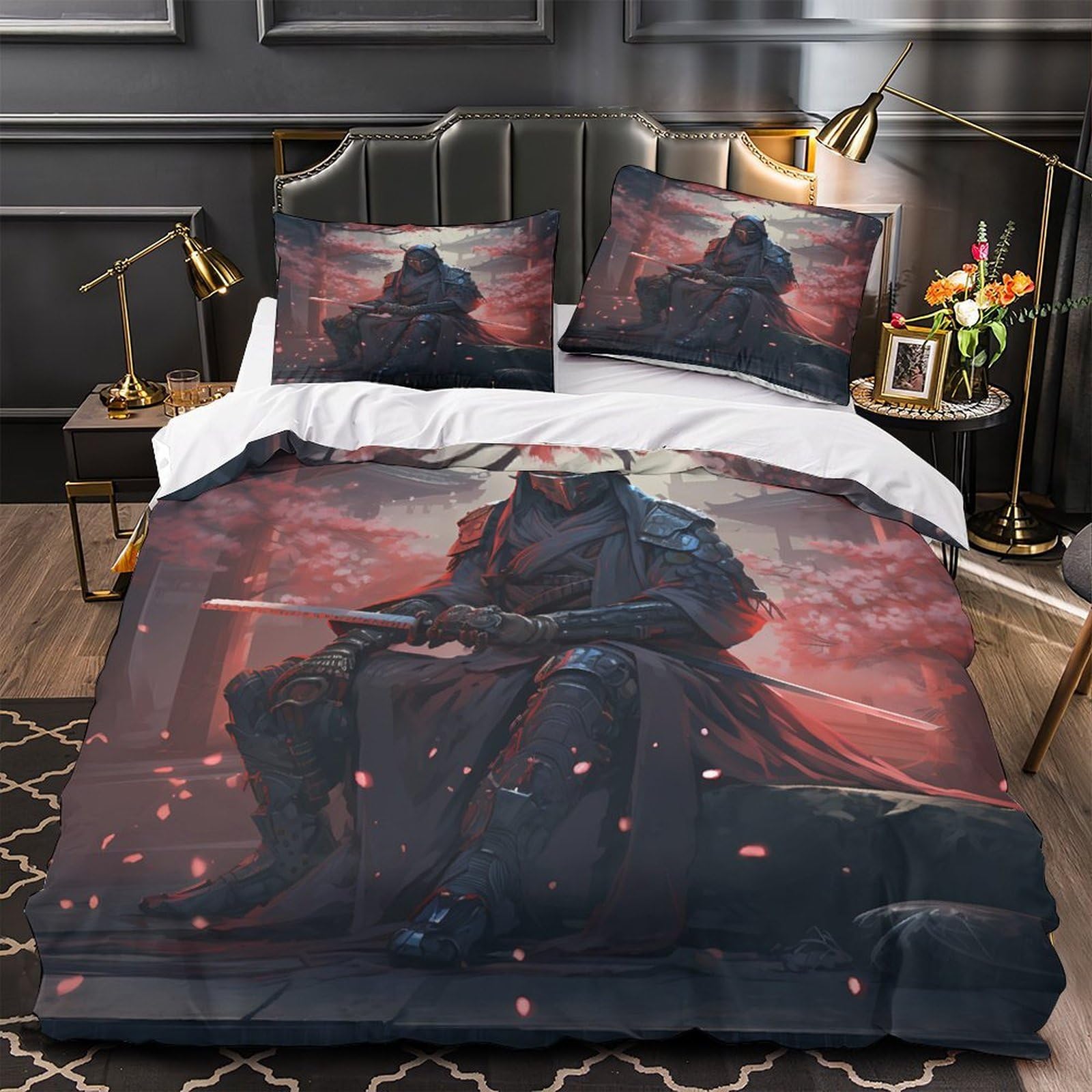 Parure de Lit 3D Effet Ultra Douce en Microfibre Résistante de Qualité Supérieure King 220x240