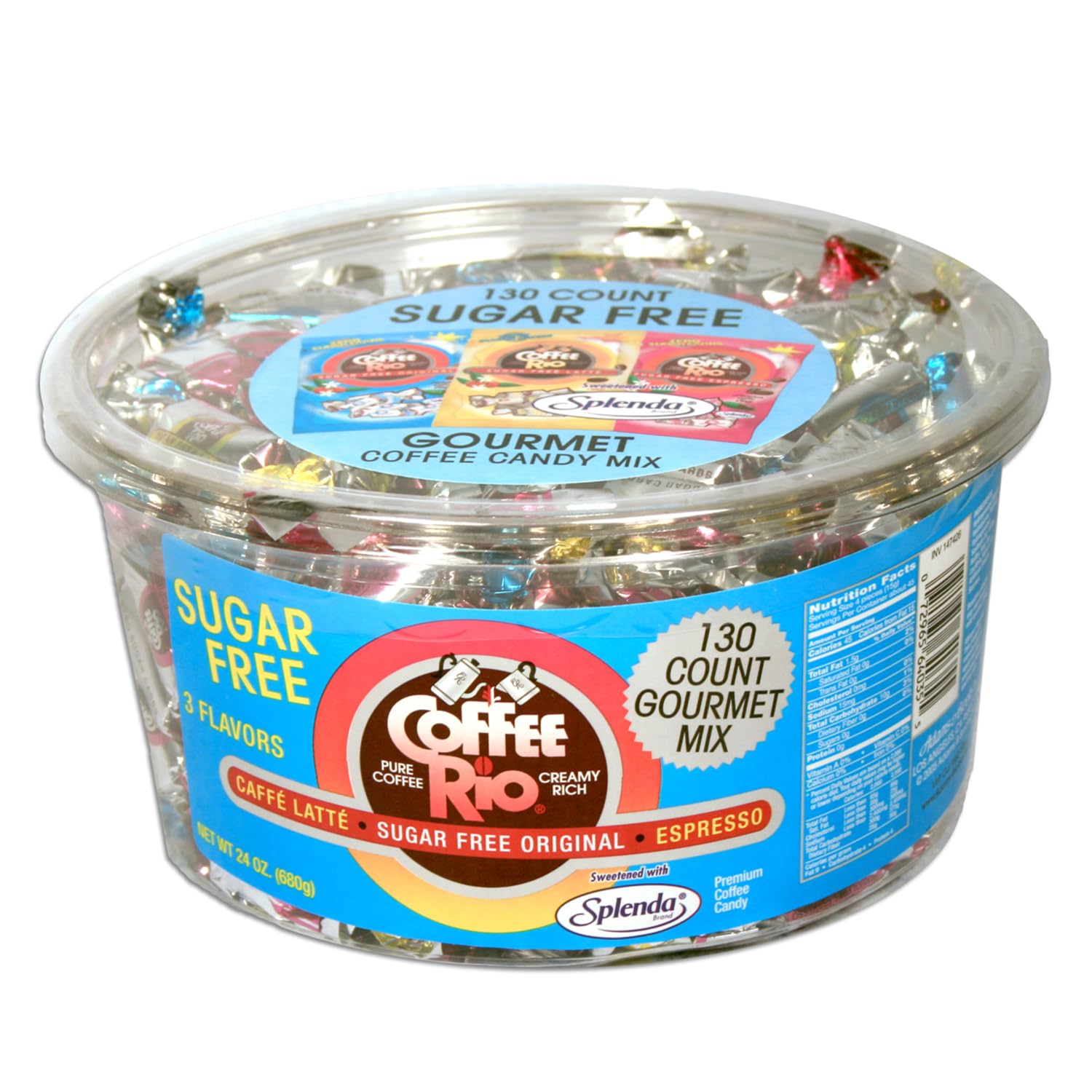 Coffee Rio Sugar Free Gourmet Candy Mix 24oz. Tub