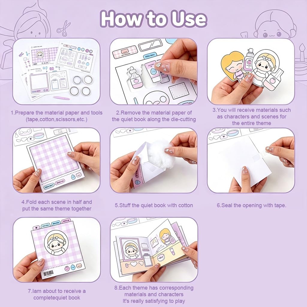 DIY Quiet Book for Kids - Makeup Theme -7 DIY Quiet Book for Kids - Makeup Theme -7