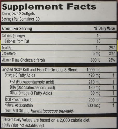 Miniatura 10 de Purity Products - Krill Omega 50 - Mezcla de aceite de pescado de 1000 mg  astaxantina 500 mcg  fosfolípidos 200 mg  vitamina D 500 UI - 60 mini