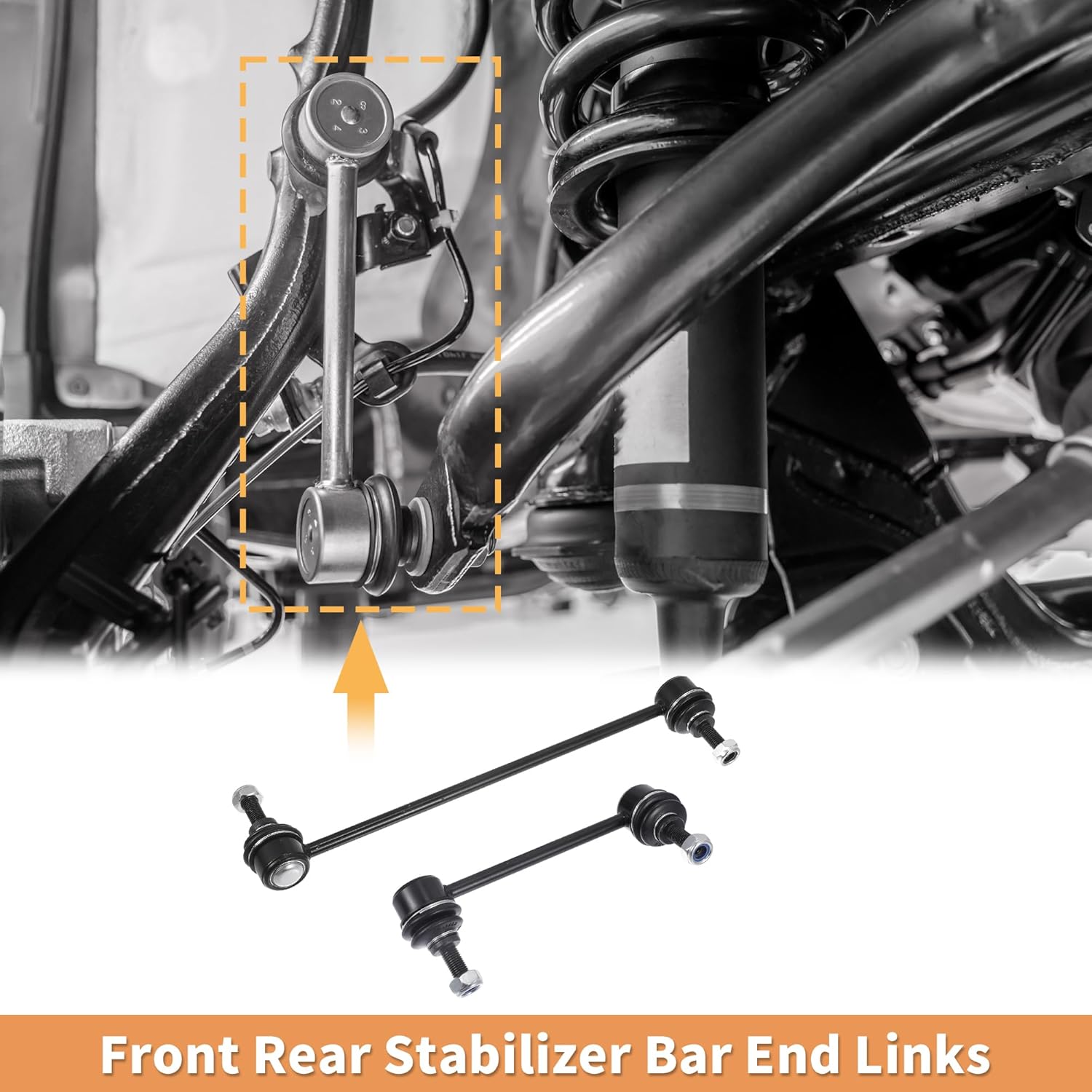 X AUTOHAUX 4pcs Front Rear Sway Bar Links Stabilizer Link Kit for Mazda 6 2014-2018 for Mazda CX-5 2013-2018 Suspension Kit No.K750670/K750671/K80296