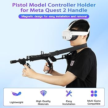 Amazon.co.jp: YipuVR VR ガンストック Meta Quest 2 用、VR Gun