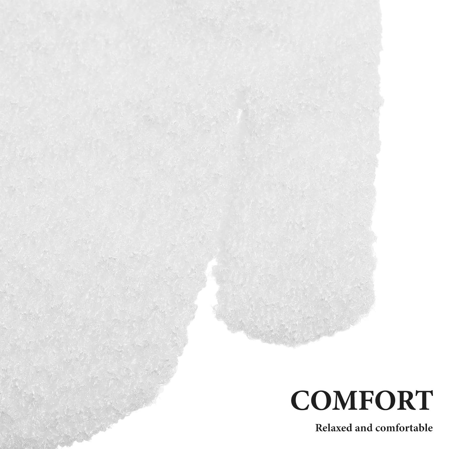 Artibetter Body Scrubber Mitt Pair, White Exfoliating Bath Gloves for Dead Skin Removal, Washable Hand Scrub Glove Suitable for Shower and Spa Use