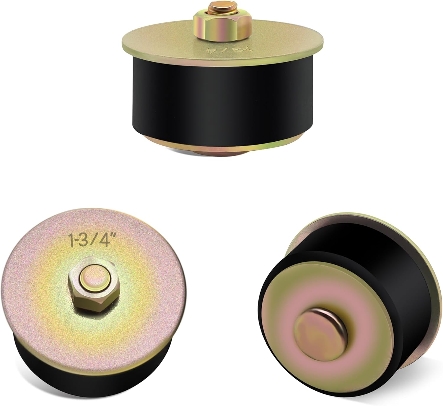 Siptenk13/4 Freeze Rubber Expansion Plug 3 pcs, Automotive Rubber Expandable Freeze