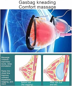 Breast Vacuum Pumps & Enlargement Machine - Wireless Electric Massager for Fast Growth, Double Cup Therapy, Bust Lift Enhancer with USB Charging for Women’s Breast Health & Firming